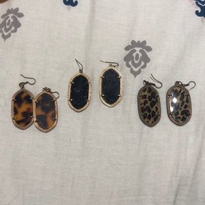 3 pairs of Kendra knockoffs